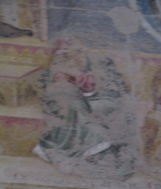 Trionfo di Sant'Agostino: particolare del filosofo Aristotele