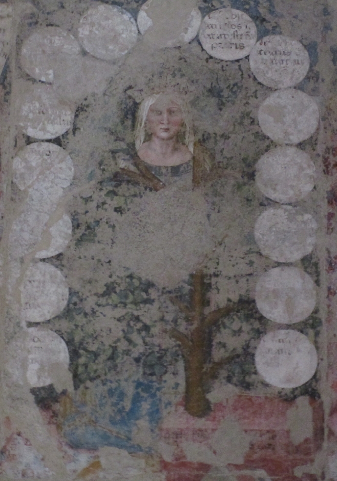 Trionfo di Sant'Agostino: particolare della virt della fede