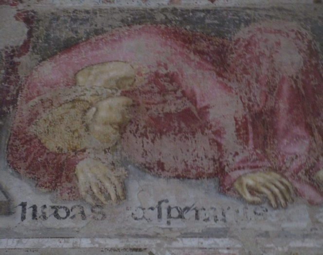 Trionfo di Sant'Agostino: particolare di Giuda