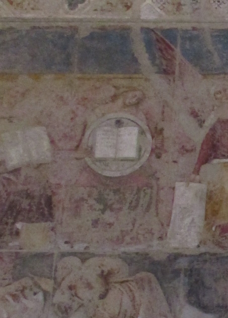 Trionfo di Sant'Agostino: particolare della Prudenza