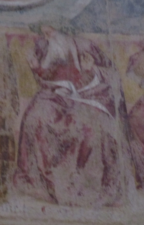 Trionfo di Sant'Agostino: particolare del filosofo romano Seneca