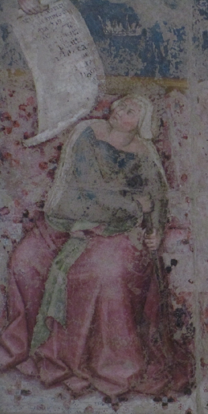 Trionfo di Sant'Agostino: particolare della virt della Speranza