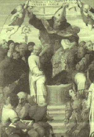 Agostino in gloria spiega i Vangeli, opera di Cardisco