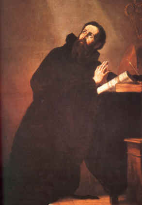 Agostino in preghiera di Ribera José