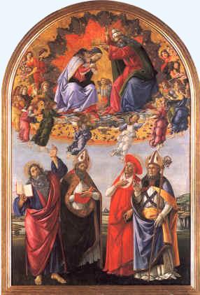 Incoronazione della Vergine di Botticelli