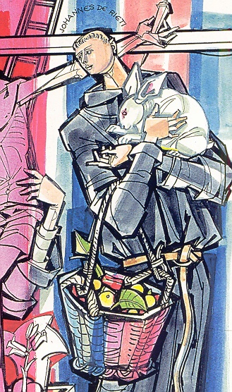 Immagine del santo in un dipinto di Hajnal