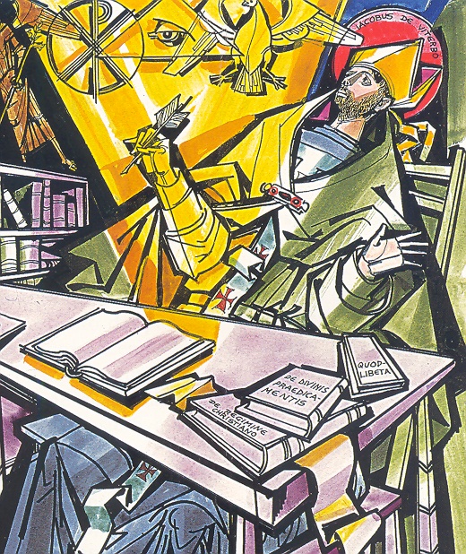 Immagine di Giacomo da Viterbo in una interpretazione di Hajnal