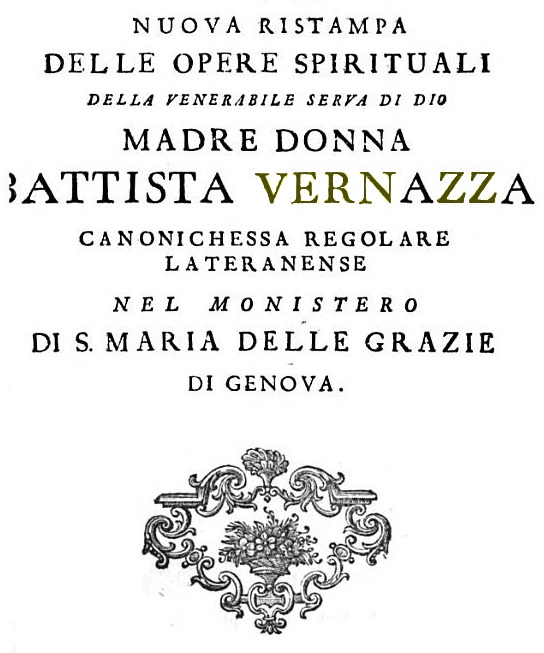 Opera della venerabile Battista Vernazza