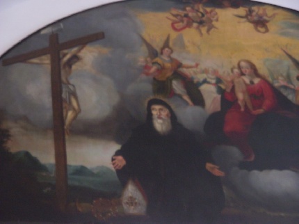 la lunetta con la visione di sant'Agostino