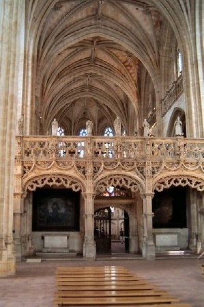 Interno gotico della chiesa di Brou