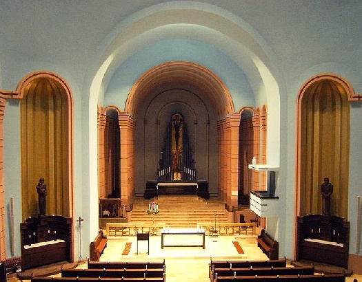 L'interno della chiesa agostiniana di Berlino