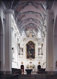 Interno della chiesa agostiniana di Würzburg