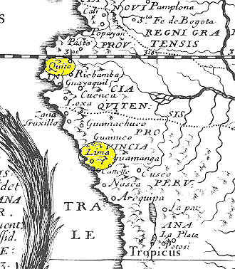 Centro America agostiniano (1659) da Lubin, Parigi
