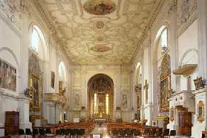 Interno della chiesa di sant'Agostino a Rimini