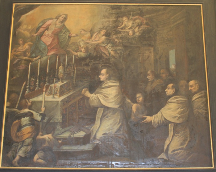 San Nicola durante la Messa prega per i peccatori e per un cugino