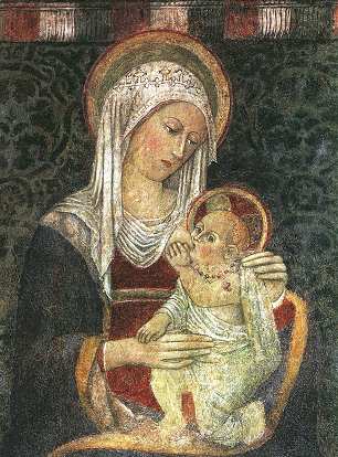Affresco nella chiesa di S. Monica a Fermo
