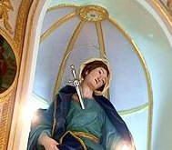 Immagine della statua della Madonna Addolorata