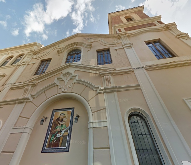 La facciata della chiesa di sant'Agostino a Almeria