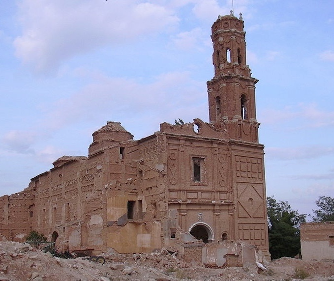 La chiesa di sant'Agostino a Belchite