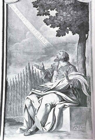 La scena del tolle lege di J. Waldmann (1711) a Rattenberg