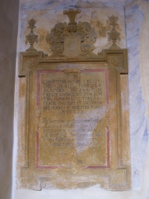 Lapide di Cristoforo de Crespi