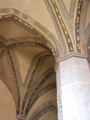 Le vele gotiche della cappella del convento