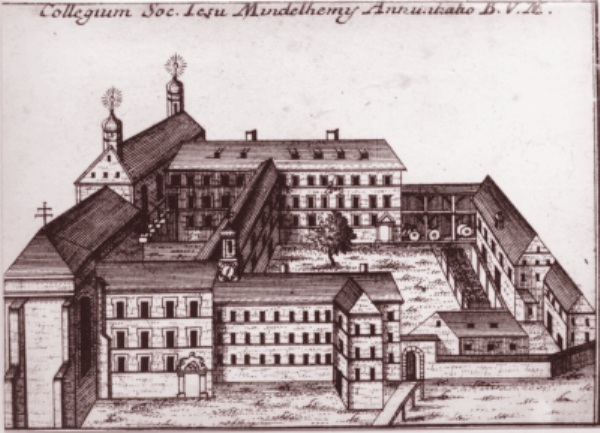 Il collegio gesuita subentrato al convento agostiniano a Mindelheim