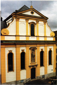 Facciata della chiesa agostiniana di Würzburg