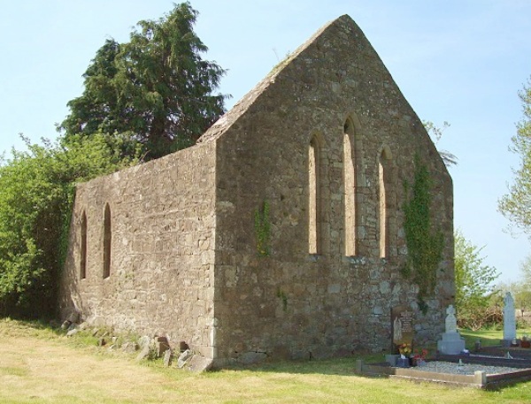 Particolare della chiesa a Abbeyderg