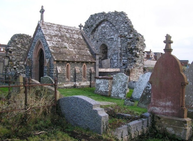 Resti del monastero e della chiesa a Movilla