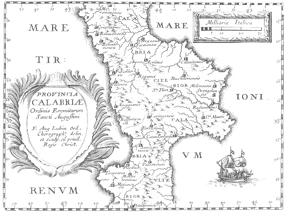 La Calabria agostiniana nel Seicento da una stampa di Lubin