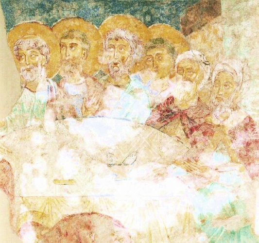 Affresco nella chiesa di S. Maria della Cella, staccato dalla chiesa di S. Agostino a Genova