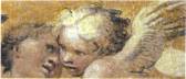 Particolare della scena: angeli in cielo