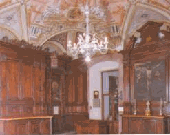 La sacrestia: immagine del locale