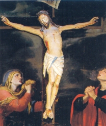 Cappella di del Sacro Cuore: Madonna, S. Giovanni e la Maddalena