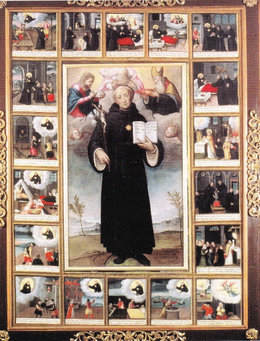 La pala d'altare con san Nicola da Tolentino