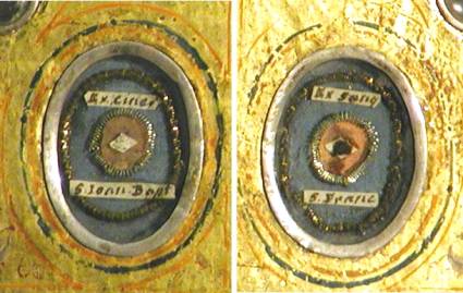 Reliquie di S. Giovanni Battista e S. Francesco
