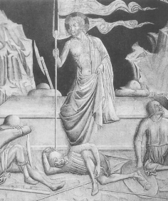 Affresco della Resurrezione di Andrea da Niccolò nella Sala Capitolare del convento di sant'Agostino di Monticiano
