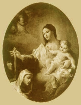 Bella immagine della Madonna della Cintura a Romano Lombardo