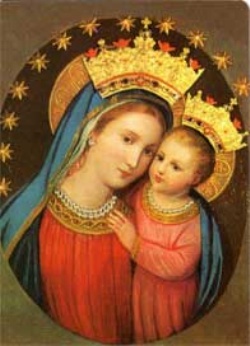 Dipinto che ritrae la Madonna del Buon Consiglio