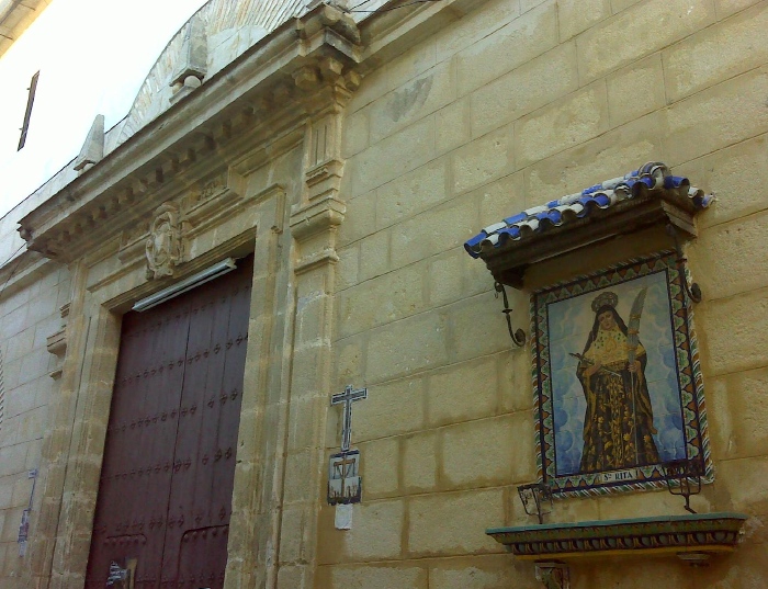 L'entrata al convento delle agostiniane di Jerez de la Frontera