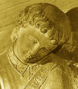 Particolare della tomba del cardinale Riccardo Annibaldi
