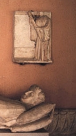 Particolare della tomba del cardinale Riccardo Annibaldi