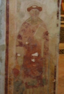 S. Guglielmo d'Aquitania: affresco nell'Abbazia di Tivoli