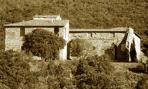 I resti dell'Eremo di S. Croce di Batignano (Grosseto), fondato nel 1626 dagli Agostiniani scalzi