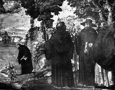 I frati di monte pisano in una tela di Miguel de Santiago del 1656 a Quito