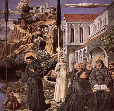 Agostino consegna la sua regola: affresco di Benozzo Gozzoli