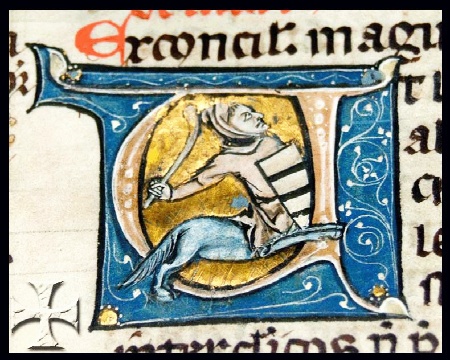 Immagine da un Decretale di papa Gregorio IX del 1280