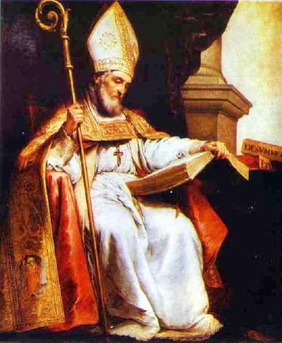 Isidoro di Siviglia in un quadro di Bartolomeo Esteban Murillo (1655) conservato nella cattedrale di Siviglia