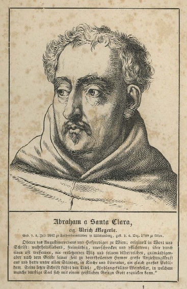 Abraham a Sancta Clara: immagine ottocentesca